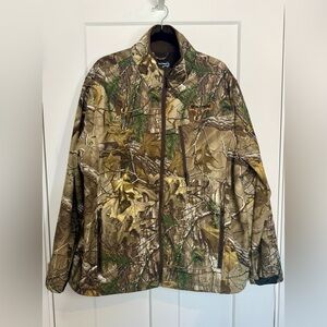Men's RealTree Camouflage Soft Shell Hunting Jacket XXL